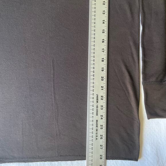 Rock Face Men’s Long Sleeve T-shirt size M, Solid Brown - Picture 4 of 6